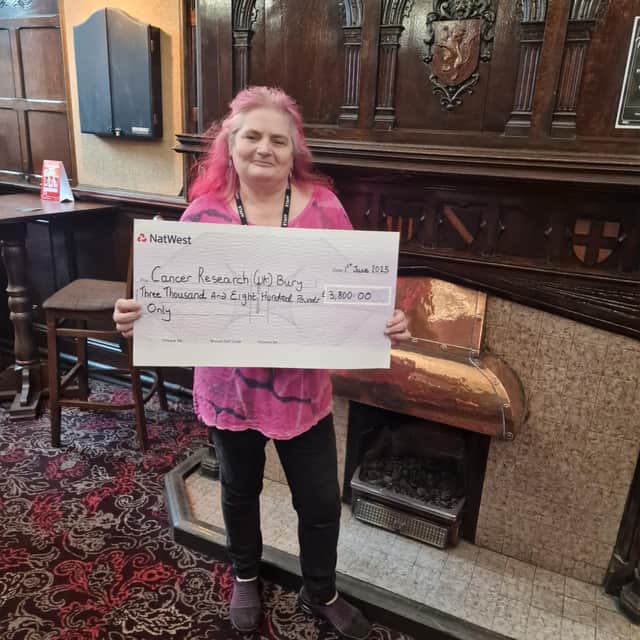 The Old White Lion raised £3,800 for Cancer Research