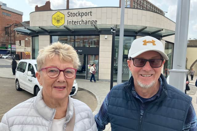 Susan and Mike Healey live in Didsbury but like to visit Stockport
