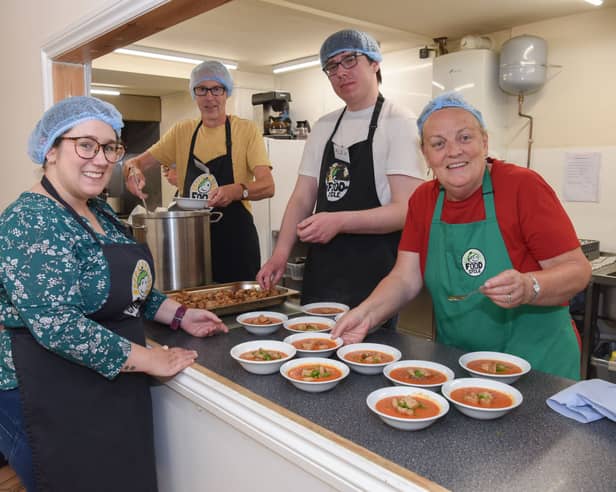 Manchester Airport's Alison Green with FoodCycle volunteer