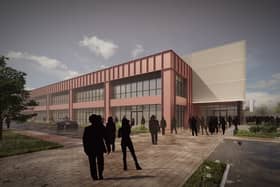 An artist's impression of how the new TraffordCity Arena will look