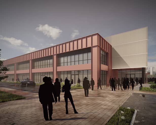 An artist's impression of how the new TraffordCity Arena will look