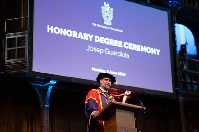 Pep Guardiola Honorary Degree.