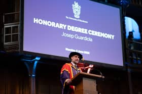 Pep Guardiola Honorary Degree.