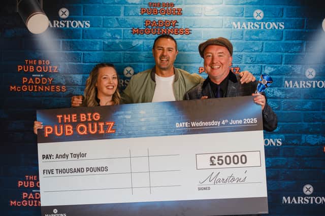 Winner Andy Taylor, The Red Lion, Wigan