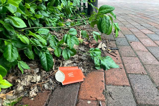 McDonalds litter in Salford Quays