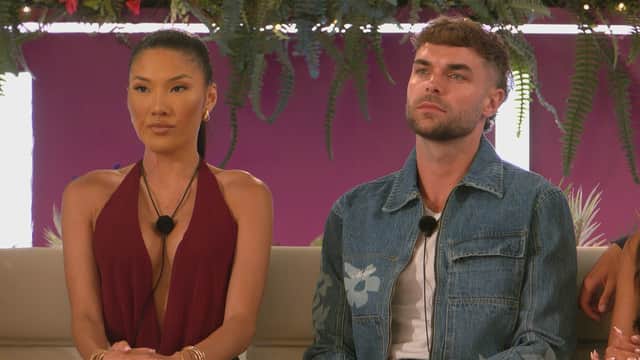 Sophie with Harry on Love Island