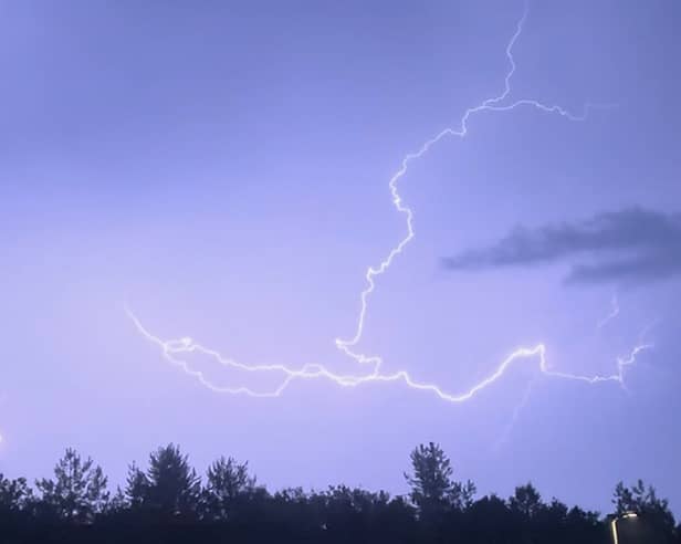 A weather warning for thunderstorms has been issued for Newcastle.