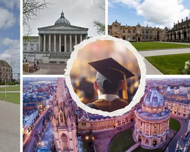 Universities from across England and Scotland came out on top  in the 2026 league table