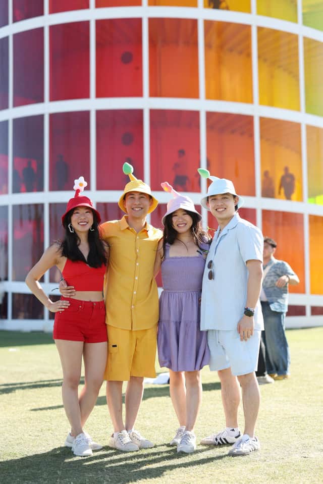 People wearing bucket hats
