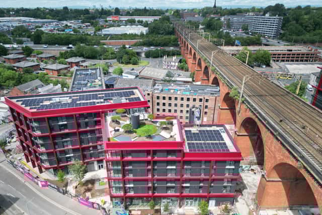 New pictures have offered a first look at the progress, showing the rooftop garden with greenery, seating and views next to the town’s iconic Viaduct.