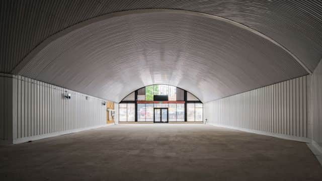 The restored Norton Street railway arches in Salford