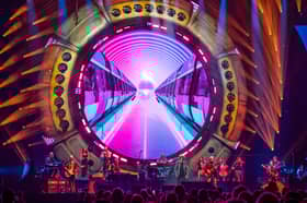 Jeff Lynne's ELO's performing a rendition of 'Last Train To London' at Utilita Arena in Birmingham on the 6th July 2025. Photo by: Carsten Windhorst