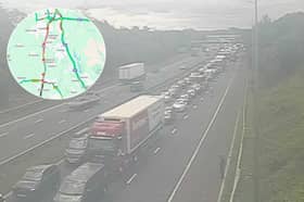 A serious crash and lorry fire closed the M6 northbound