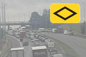 A diversion has been put in place on the M6 following a serious crash