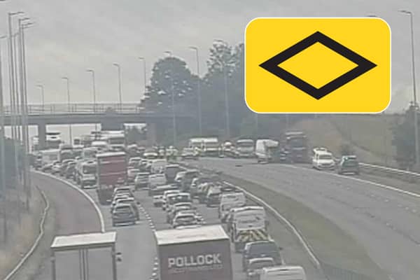 A diversion has been put in place on the M6 following a serious crash