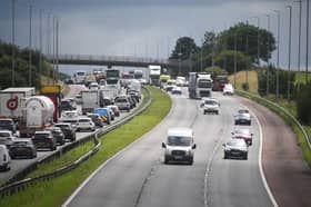 Police deal with a serious collision on Friday, July 18 which closed the M6 between Standish and Leyland