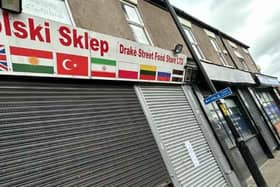 Drake Street Food Store, also known as Polski Sklep, in Rochdale