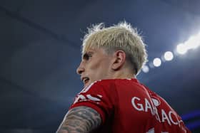 Alejandro Garnacho of Manchester United in action during the match between Manchester United and ASEAN All Stars at Bukit Jalil National Stadium on May 28, 2025 in Kuala Lumpur, Malaysia.