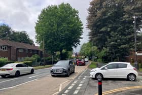 Cars on Leigh Road in July 2025
