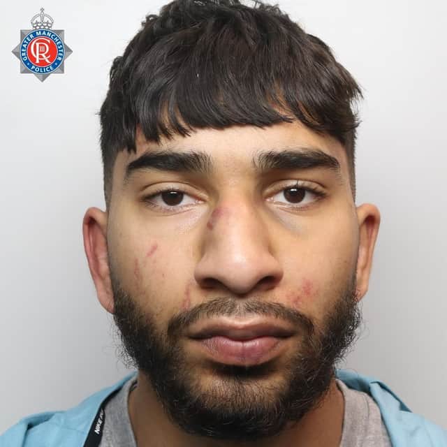 Mohammed Amaaz convicted of assaulting a man and two female police officers in Manchester Airport.