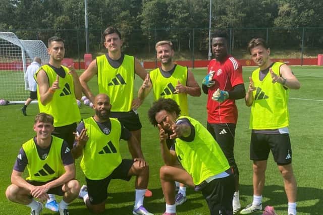 Jack Fletcher trained with the Manchester United first-team on Wednesday