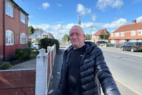 Paul Beresford, 64, is a fan of the flags and 'not at all' worried about the potential link to Britain First
