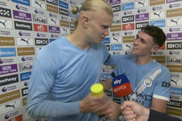 Erling Haaland was awarded the official Player of the Match award