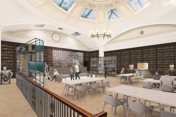 How the Portico's first floor reading room will look after the work