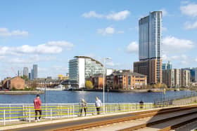 Plans for a new 30-storey tower based on a site off Clippers Quay in Salford Quays