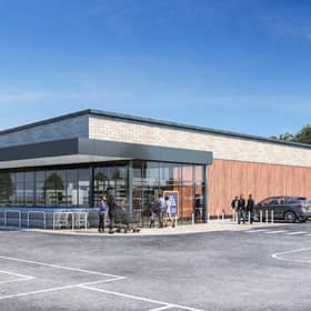 How the Aldi store will look on the site of Abbey Lakes Hall in Orrell