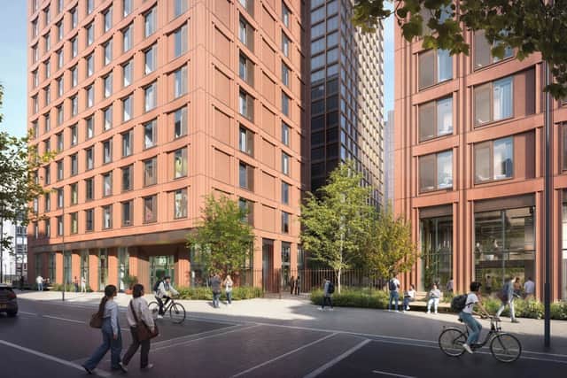 The plans for the blocks on Weston Hall and Pendulum Hotel