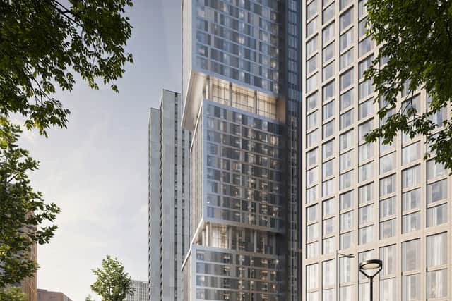 How the new skyscrapers set to be built where Stockton's furniture is on Great Ancoats Street could look