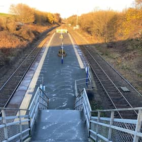 Denton station in Denton, Tameside