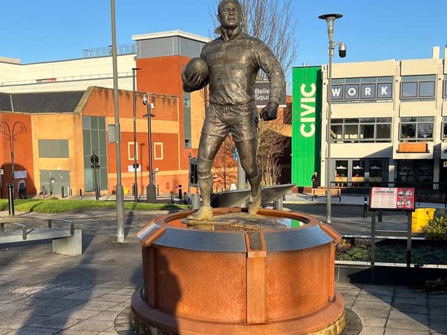 Believe Square, where a statue of rugby league great Bill Boston now stands, was once the site of a Roman fort
