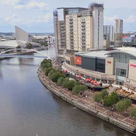 Quayside shopping centre in Salford