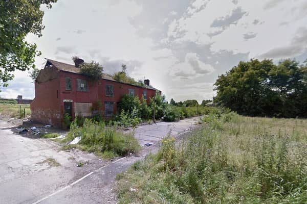 The last remaining houses on Parrot Street, pictured in 2009. It's thought they were abandoned in the 1990s