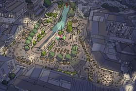 How Armentieres Square in Stalybridge could look after work is complete