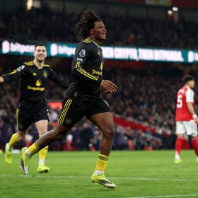 Patrick Dorgu scored Man United’s second goal in their 3-2 win against Arsenal on Sunday. 