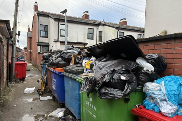 Fly tipping in Moss Side on February 10, 2026