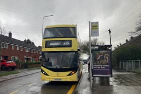 The 325 Bus in Brinnington, Stockport