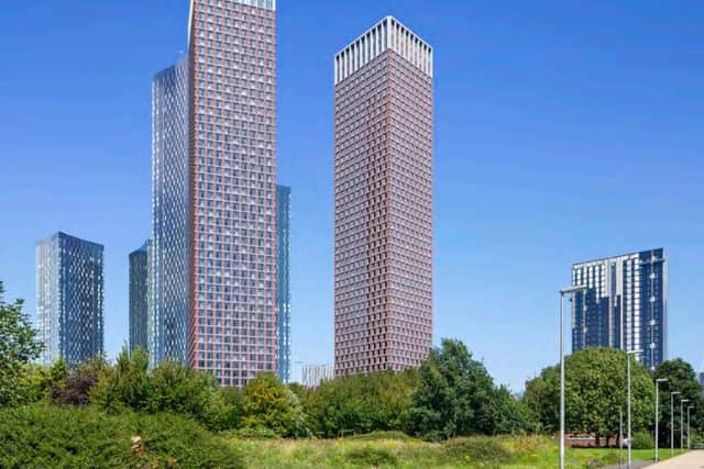 How the two 56-storey Park Place towers might look