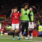 Lisandro Martinez was sent off during Manchester United's defeat to Leeds