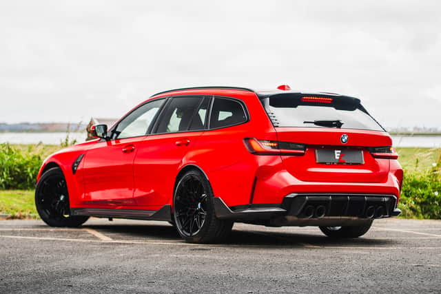 The BMW M3 Competition Touring prize features xDrive, 503bhp and a 0-60mph time of 3.6 seconds