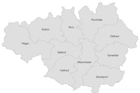 Greater Manchester mayoral by-election - map of local authorities