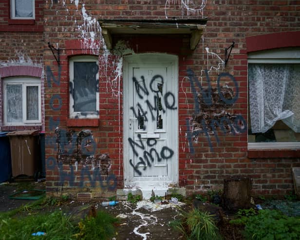 A once HMO destroyed on Shirley Ave