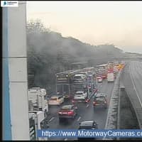 M6 closed in both directions near Warrington as emergency services descend