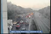 The M6 northbound and southbound are both currently closed at J20 in Warrington due to a collision.  