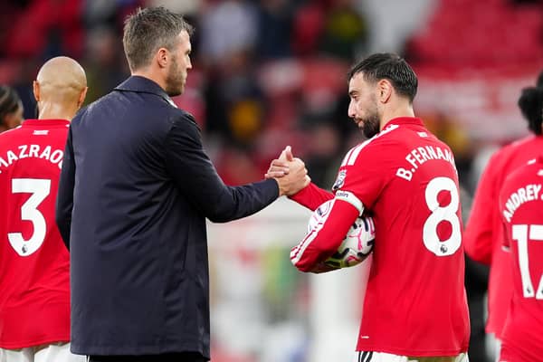 Manchester United head coach Michael Carrick and captain Bruno Fernandes have held clear-the-air talks.