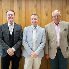 Marcus Magee, left, Steven Hesketh, centre, and Stephen Miles, right.