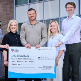 L-R: Rachael Frankland, senior associate and head of Bromleys’ dispute resolution team, Louise Nolan, John Ashley, Ellie Dutton, a paralegal in Bromleys’ dispute resolution department and a member of the staff committee, and Chris Eaton.